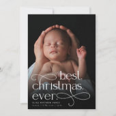 最高のクリスマスの生誕発表 案内状 (正面)