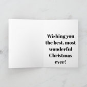 最高のクリスマスの郷愁を願って カード (内部)