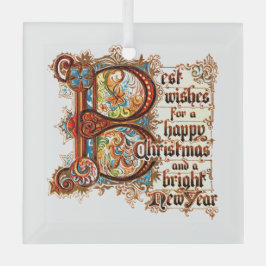 最高のクリスマスの願い ガラスオーナメント