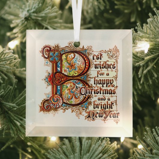 最高のクリスマスの願い ガラスオーナメント (インサイチュ)