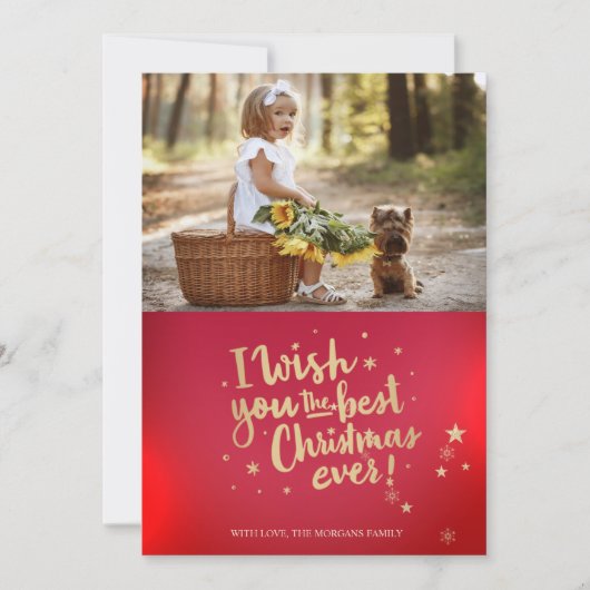 最高のクリスマスを!あなたの写真入りギフト (正面)
