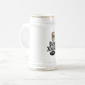 最高のクリスマスズエバーホリデーシュタインバイクもしくは自転車に乗る人サンタ ビールジョッキ (正面左)