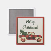 最高のクリスマストラックマグネット マグネット (正面/裏面)