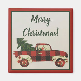 最高のクリスマストラックマグネット マグネット