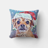 最高のクリスマスドギー！ クッション (正面)