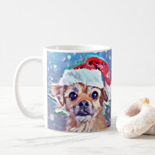 最高のクリスマスドギー！ コーヒーマグカップ (ドーナツ)