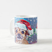 最高のクリスマスドギー！ コーヒーマグカップ (正面左)