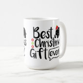 最高のクリスマスプレゼント コーヒーマグカップ (正面右)