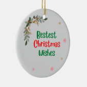 最高のクリスマス・ウィッシュ セラミックオーナメント (右)