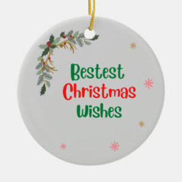最高のクリスマス・ウィッシュ セラミックオーナメント