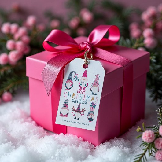 最高のクリスマス・ギフト・エヴァ！おもしろい明るい格言 ギフトタグ