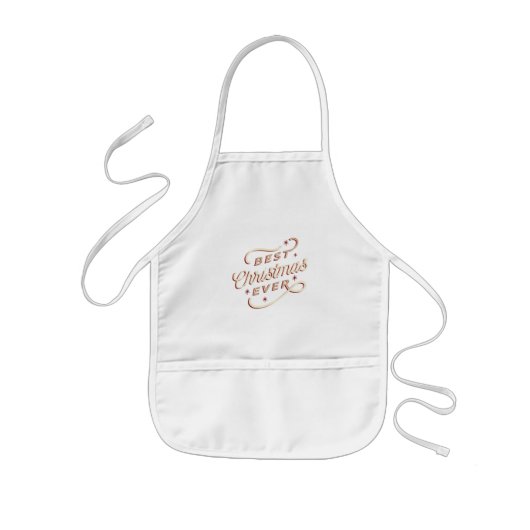 最高のクリスマス ギフト サイン Xmas 子供用エプロン (正面)