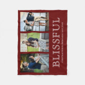 最高のクリスマス|フォトコラージュ3 フリースブランケット (正面)