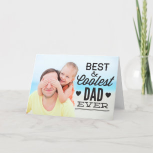 最高のクールとパパEver Father's Day Photo Card カード