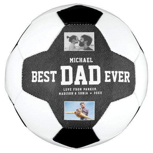 最高のクールトレンディーユニークコラージュ サッカーボール (正面)