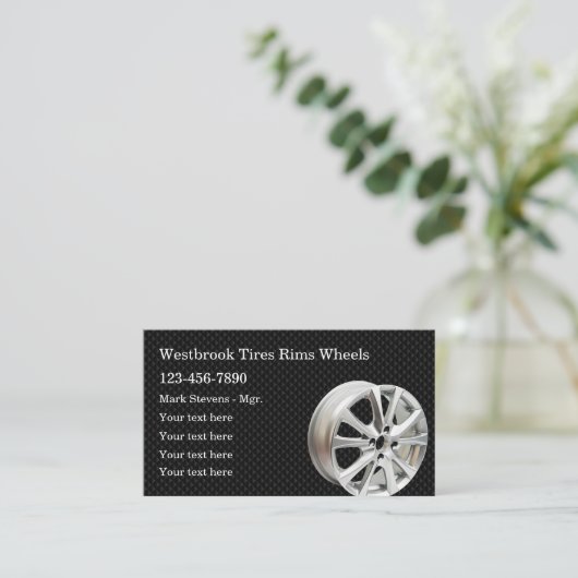 最高のクール車の車輪 名刺 (スタンド正面)