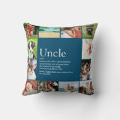最高のクールEver Un叔父モダンおもしろいPhoto Collage クッション (裏面)