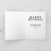 最高のグラダエバー誕生日写真テンプレート カード (内部)