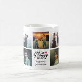 最高のグラニーエバーカスタム写真コラージュおばあちゃんギフト コーヒーマグカップ (中央)