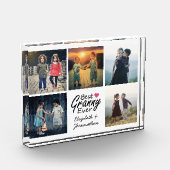 最高のグラニー・エバー孫フォトコラージュのギフト フォトブロック (左)