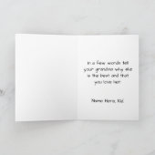 最高のグラマーンエバー写真テンプレートホリデーカード シーズンカード (内部)