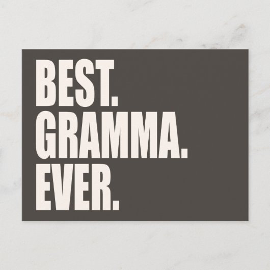 最高のグラマ。今まで。 ポストカード (正面)