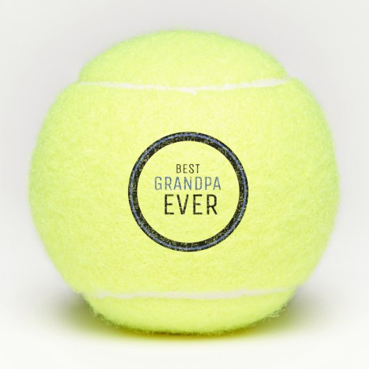 最高のグランドパエバーブラックアンドブルー テニスボール (正面)