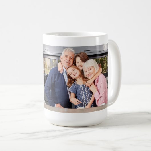 最高のグランパエバー写真 | カスタム文字コーヒー コーヒーマグカップ (正面右)