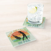 最高のグランパバイパールゴルフサンセット ガラスコースター (アングル)