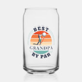 最高のグランパバイパーレトロゴルファーカスタム ガラス缶 (裏面)