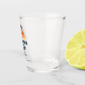 最高のグランパバイパーレトロファーザーズデイゴルフ恋人 ショットグラス (右)