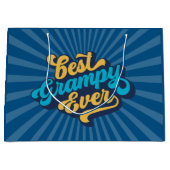 最高のグランプ・イバー・ファーザー・デイ ラージペーパーバッグ (正面)