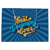 最高のグランプ・イバー・ファーザー・デイ ラージペーパーバッグ (裏面)