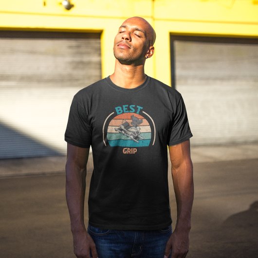 最高のグリップ-レトロフィルムクルー Tシャツ