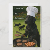 最高のグリル バックヤード バーベキュー 招待状 (正面)