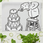 最高のケーキ飾メーカー キッチンタオル (折り畳み)