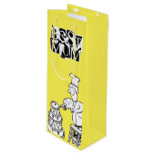 最高のケーキ飾メーカー ワインギフトバッグ (正面アングル)