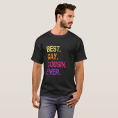 最高のゲイのいとこのエバーゲイレズビアンバイセクシュアルLgbtq Pr Tシャツ (正面フル)