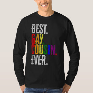 最高のゲイのいとこエバーレインボーLGBTプライド Tシャツ