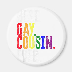 最高のゲイのいとこエバーLGBTプライドゲイのいとこギフト マグネット