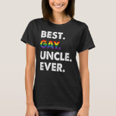 最高のゲイアンクルエバーLgbtqプライド月家族メンベ Tシャツ (正面)