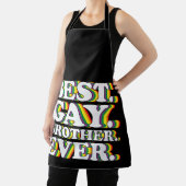 最高のゲイブラザーエバーファミリーLGBTQプライドレインボー エプロン (インサイチュ)