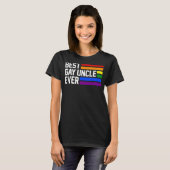 最高のゲイ伯父エバLGBTQゲイプライド Tシャツ (正面フル)