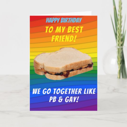 最高のゲイ誕生日 カード (正面)