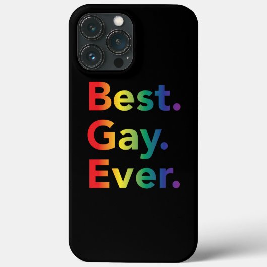 最高のゲイ LGBT レインボーフラッグ Case-Mate iPhoneケース (裏面)