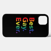 最高のゲイ LGBT レインボーフラッグ iPhone カー Case-Mate iPhoneケース (裏面 (横))