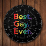 最高のゲイEver LGBT Rainbow Flag ダーツボード<br><div class="desc">ゲイプライド素晴らしが来たLGBTシンプルの動きはっきりしたの独特の虹を特徴とするタイポグラフィだ。あなたはの素晴らしい色感じの爆発！</div>
