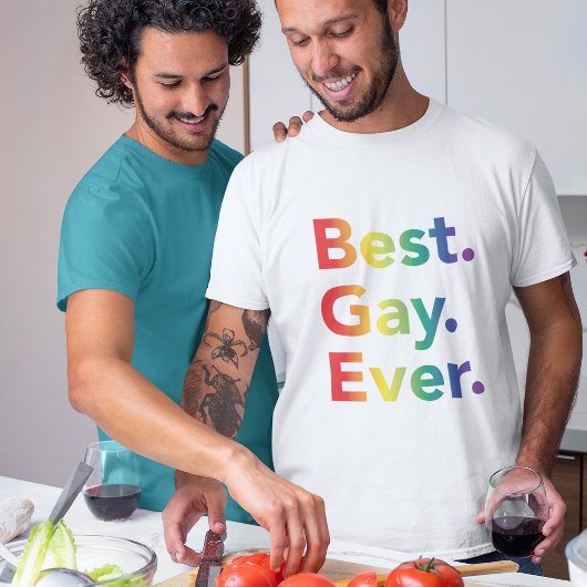 最高のゲイEver LGBT Rainbow Flag Tシャツ