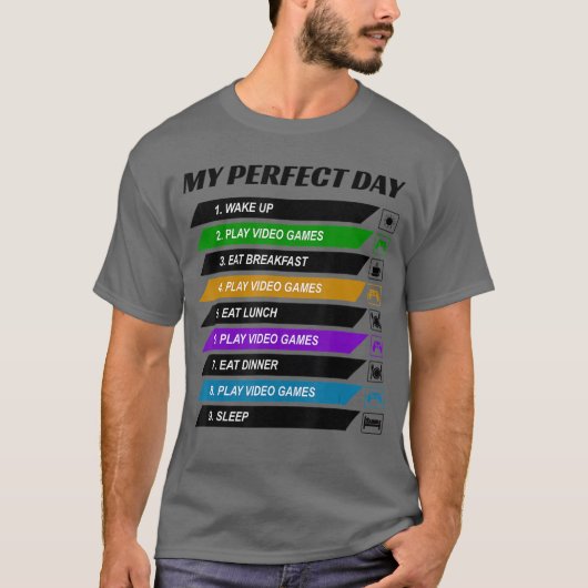 最高のゲームデー ビデオゲーム クールなギフト Tシャツ (正面)