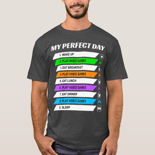 最高のゲームデー ビデオゲーム クールなギフト Tシャツ (正面)